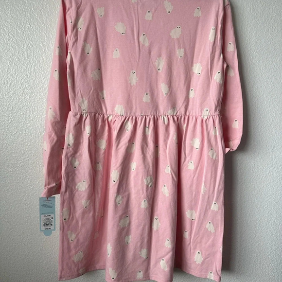 CAT & JACK Pink Long Sleeves Dress With Pockets Size XL (14) BNWT - Picture 5 of 5